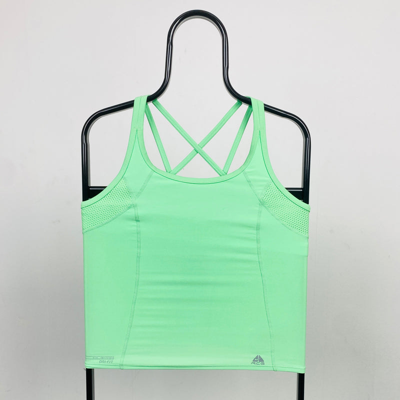 Vintage Nike ACG Gym Bra Vest T-Shirt Green Medium