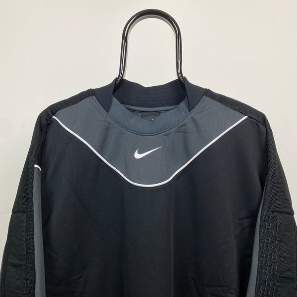 Vintage Nike Goalkeeper Shirt Sweatshirt Black XL