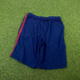 Vintage Nike Barcelona Football Shorts Blue Small