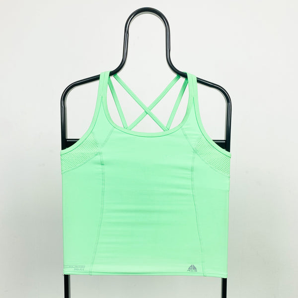 Vintage Nike ACG Gym Bra Vest T-Shirt Green Medium