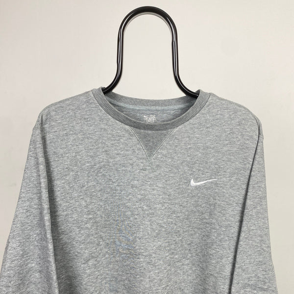 Vintage Nike Sweatshirt Grey Large