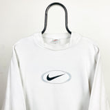 Vintage Nike Sweatshirt White Large