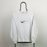 Vintage Nike Sweatshirt White Large