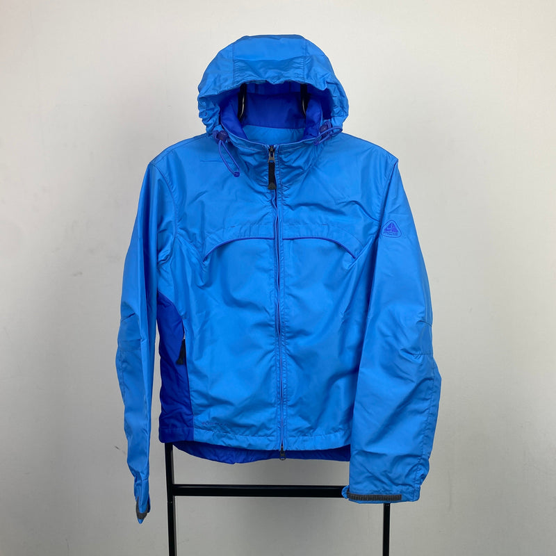 Vintage Nike ACG Waterproof Windbreaker Jacket Blue Small