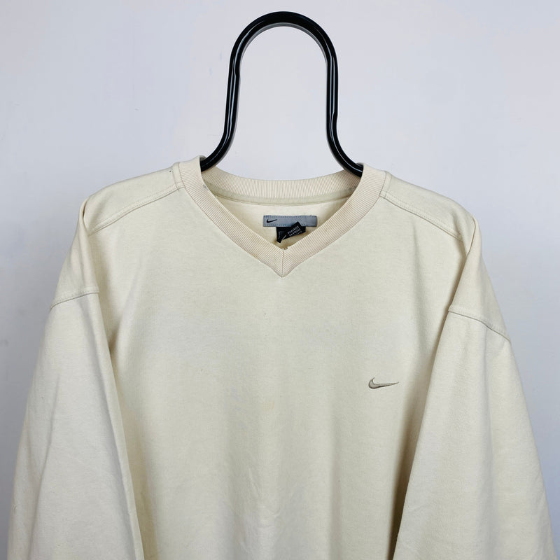 Vintage Nike Sweatshirt Light Brown XL