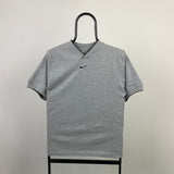 Vintage Nike Centre Swoosh T-Shirt Grey XXS