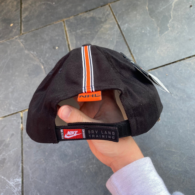 Vintage Nike NHL Philadelphia Flyers Hat Baseball Cap Black