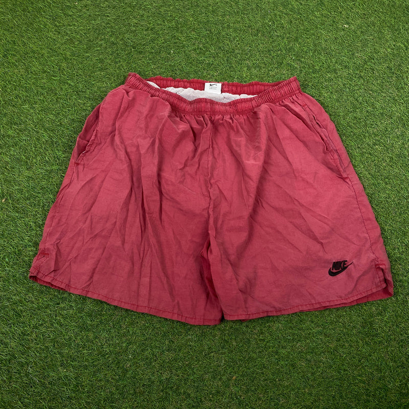 Vintage Nike Shorts Red Large