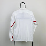 Vintage Nike Rugby Shirt T-Shirt White Small