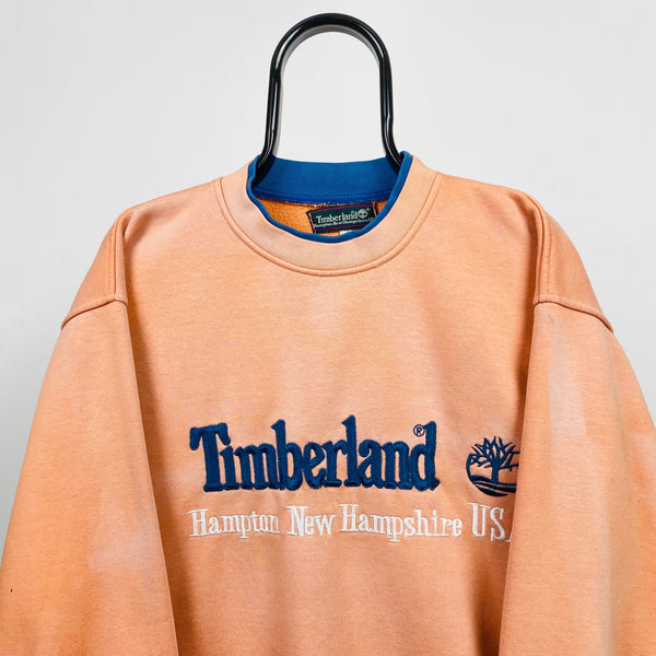 Retro Timberland Sweatshirt Orange Small