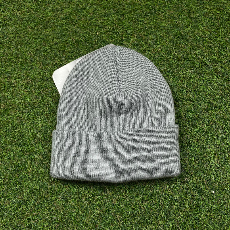 Vintage Nike Beanie Hat Grey