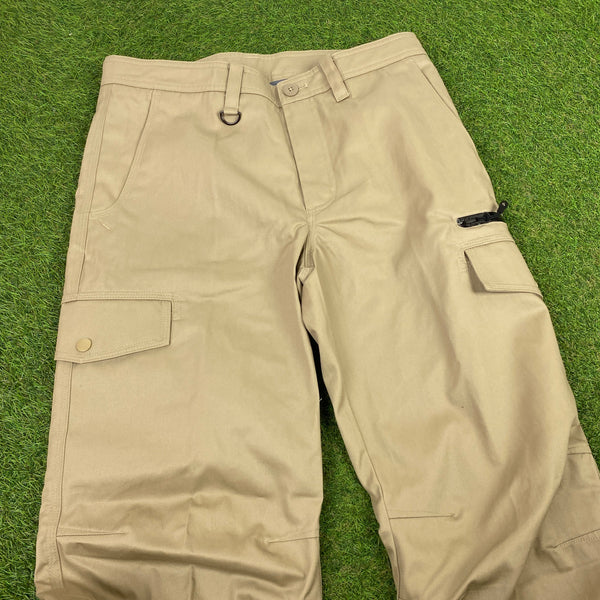 Vintage Nike Cargo Trousers Joggers Brown Medium