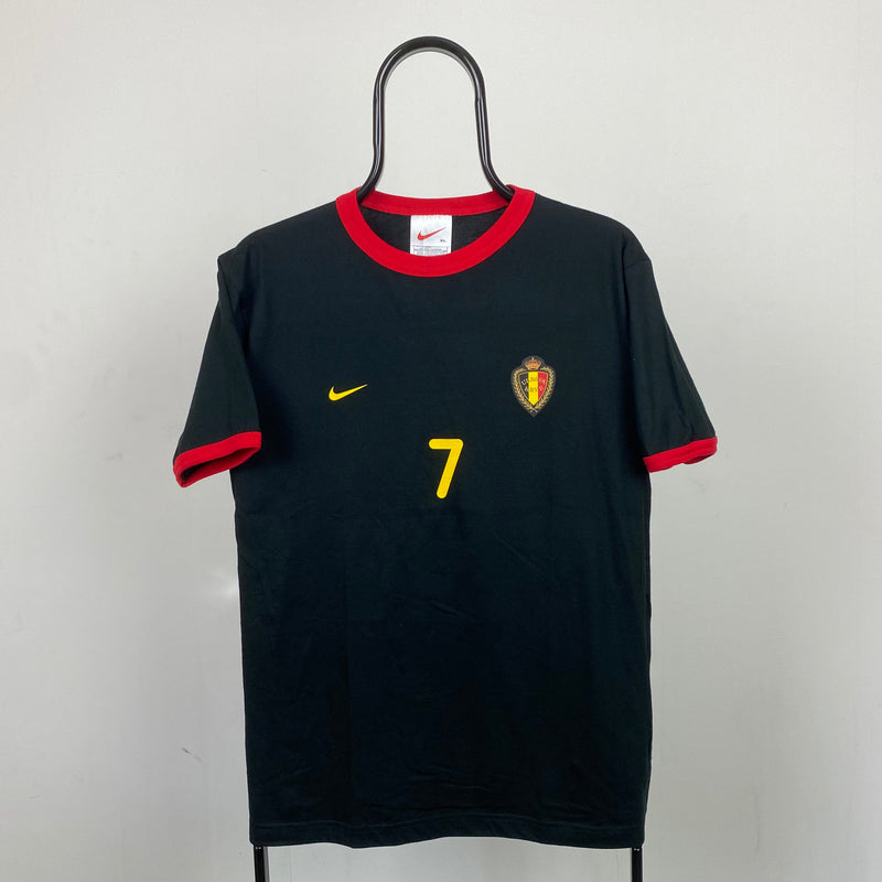 Vintage Nike Belgium Football T-Shirt Black Small