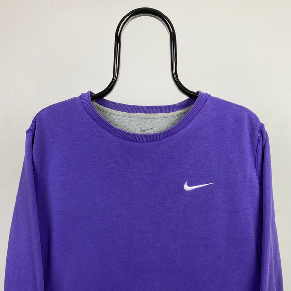 Vintage Nike Sweatshirt Purple Medium