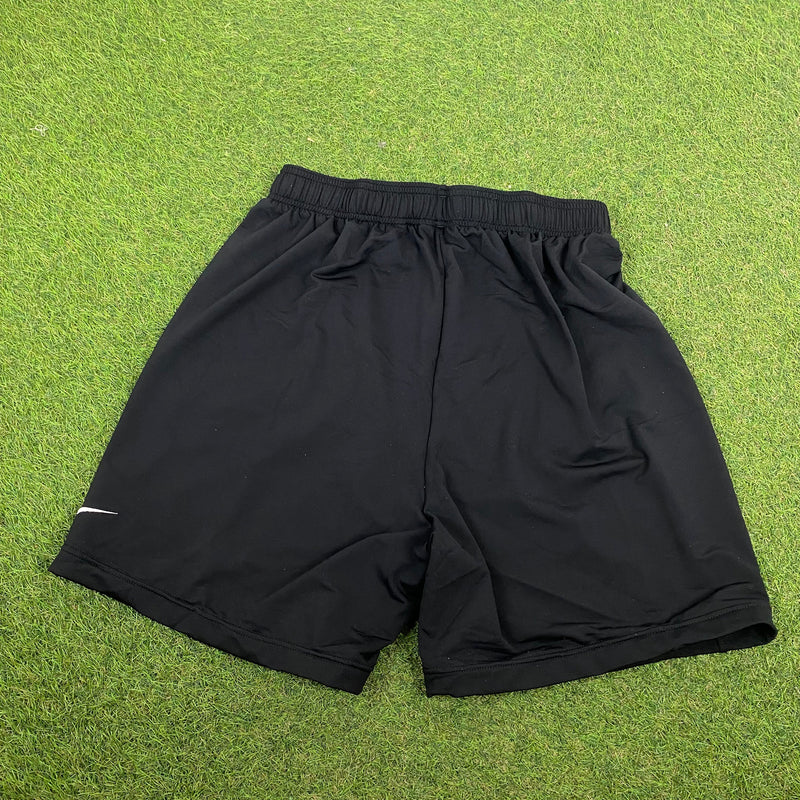 Vintage Nike Nylon Football Shorts Black XL