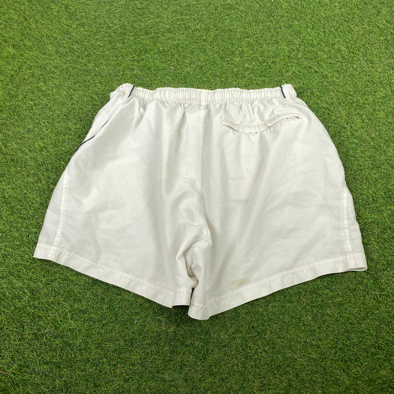 Vintage Nike Piping Shorts White Large