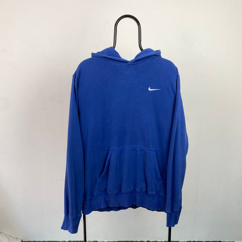 Vintage Nike Hoodie Blue XL