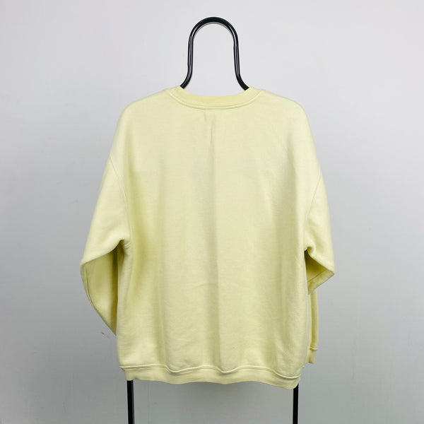 Vintage Nike Sweatshirt Pale Yellow XL