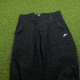 Vintage Nike Cargo Trousers Joggers Black XS