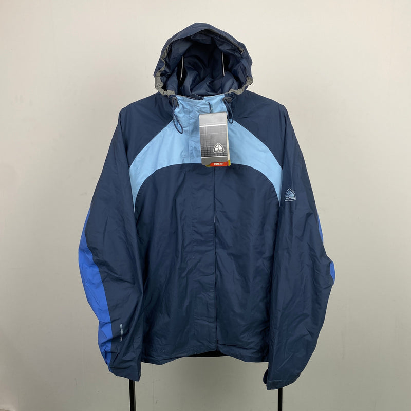 Vintage Nike ACG Waterproof Storm Coat Jacket Blue Large