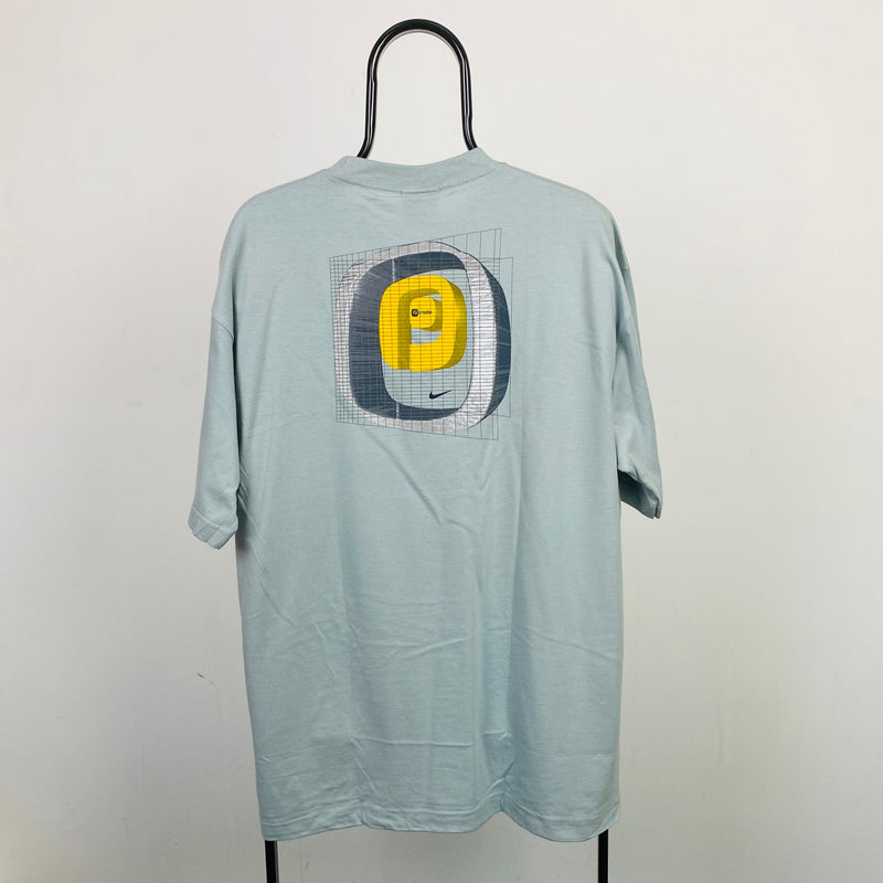 Vintage Nike Presto Centre Swoosh T-Shirt Blue Large