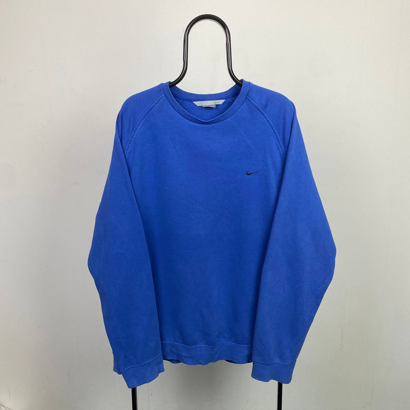 Vintage Nike Sweatshirt Blue XXL