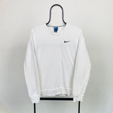 Vintage Nike Sweatshirt White Large