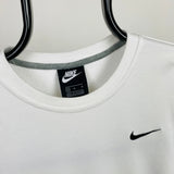 Vintage Nike Sweatshirt White Medium