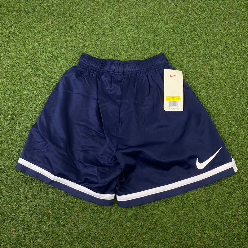 Vintage Nike Nylon Shorts Blue Small