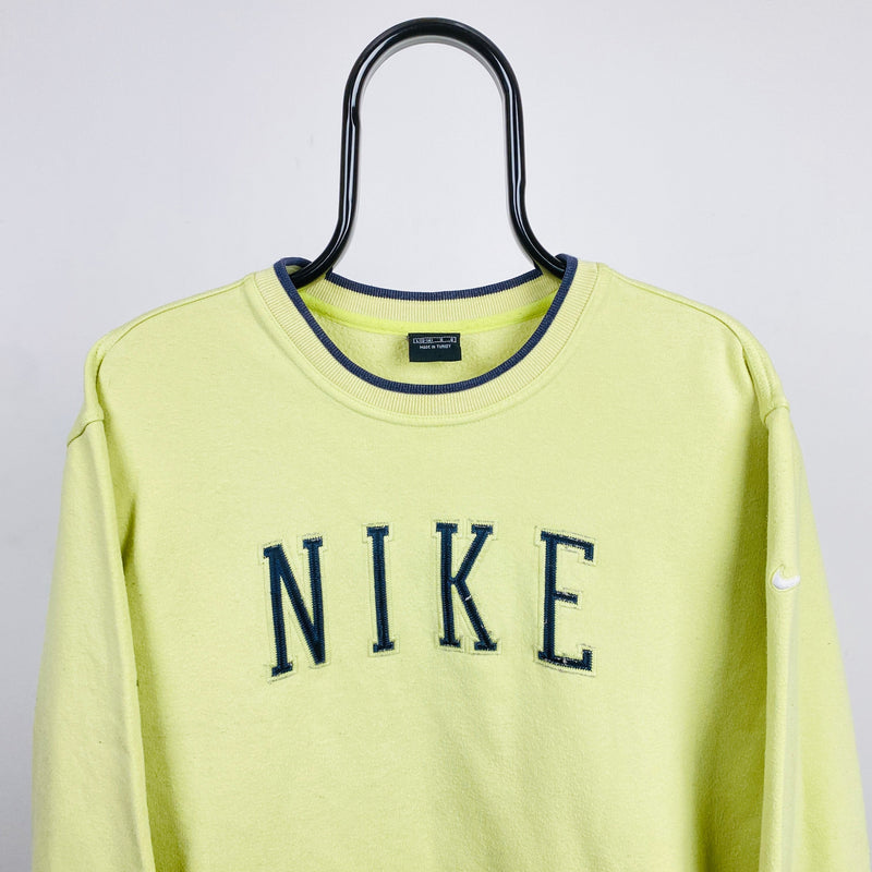 Vintage Nike Sweatshirt Yellow Large