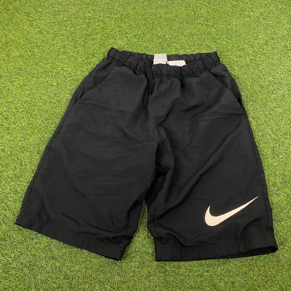 Vintage Nike Zip Pocket Shorts Black XS