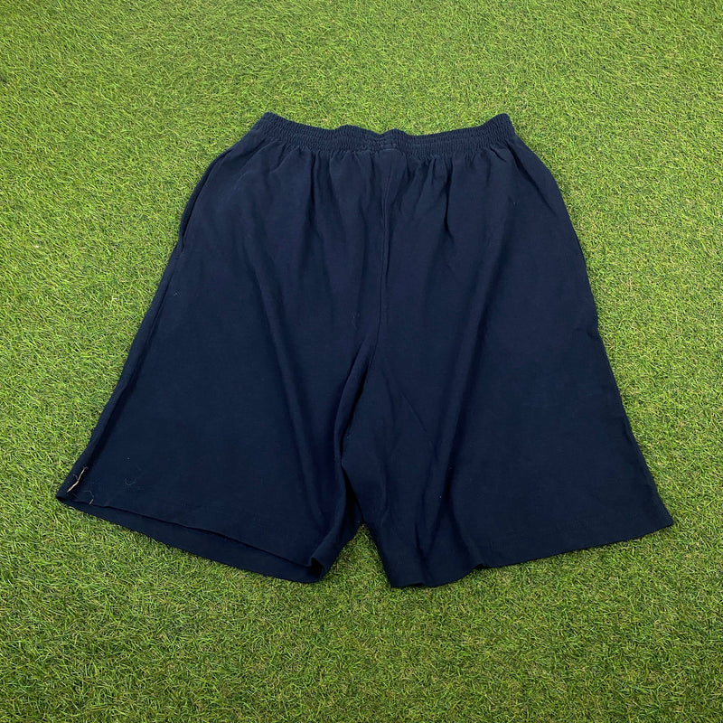 Vintage Nike Cotton Shorts Blue Medium