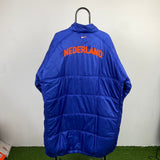 Vintage Nike Netherlands Down Puffer Jacket Blue XL/XXL