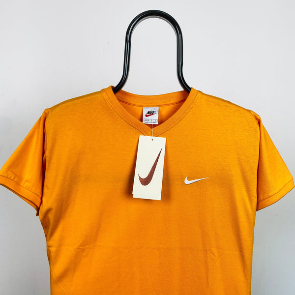 Vintage Nike T-Shirt Orange Medium