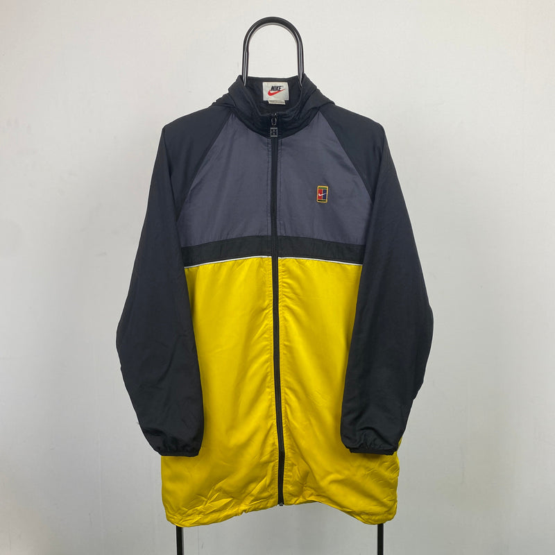 Vintage Nike Challenge Court Windbreaker Jacket Yellow Medium