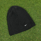 Vintage Nike Presto Knit Beanie Hat Black