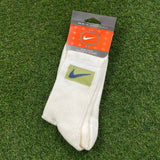 Vintage Nike Socks White Green