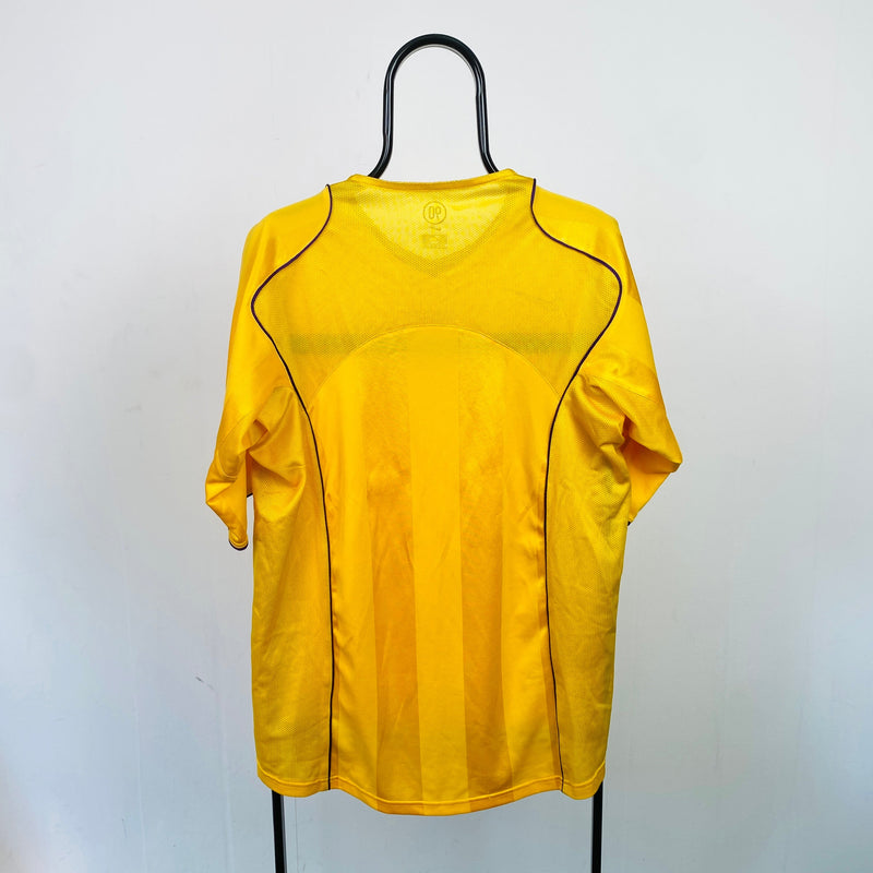 Vintage Nike NK Maribor Football Shirt T-Shirt Yellow Large