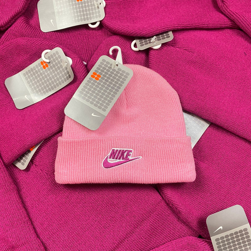 Vintage Nike Beanie Hat Light Pink