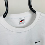 Vintage Nike Sweatshirt White Medium