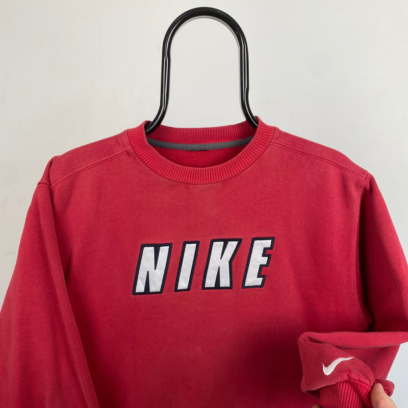 Vintage Nike Sweatshirt Red Small