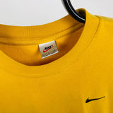 Vintage Nike T-Shirt Yellow Small