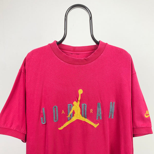 Vintage Nike Air Jordan T-Shirt Red Large