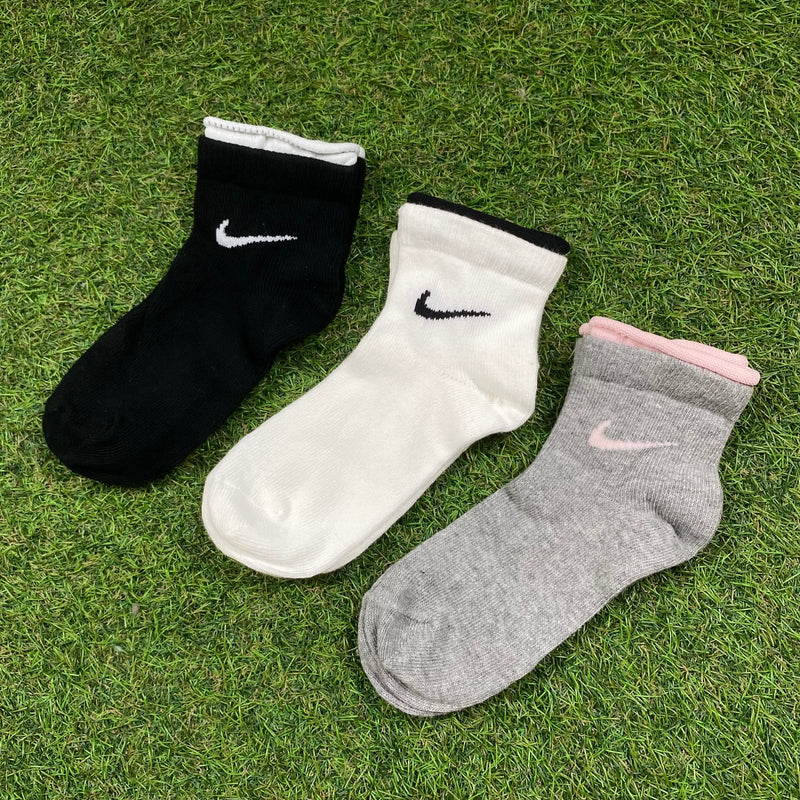 Vintage Nike Socks 3 Pack Colour