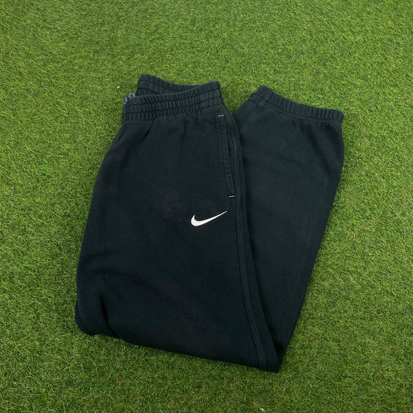 Vintage Nike Cotton Joggers Black XS