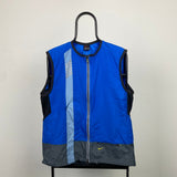 Vintage Nike Running Vest Windbreaker Jacket Blue Large