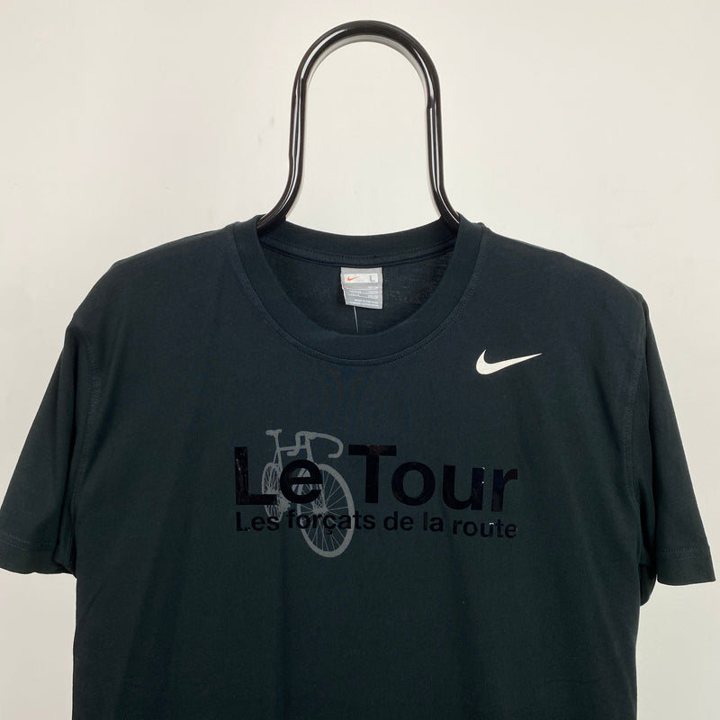 Vintage Nike Tour de France T-Shirt Black Large