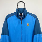 Vintage Nike Challenge Court Windbreaker Jacket Blue Medium