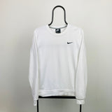 Vintage Nike Sweatshirt White Medium