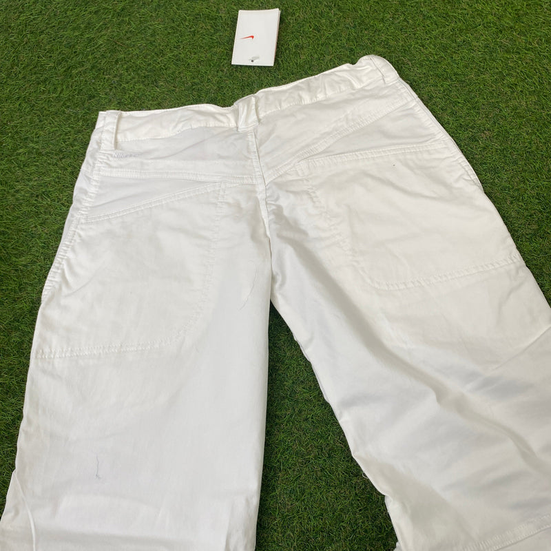 Vintage Nike Parachute Cargo Joggers White Medium